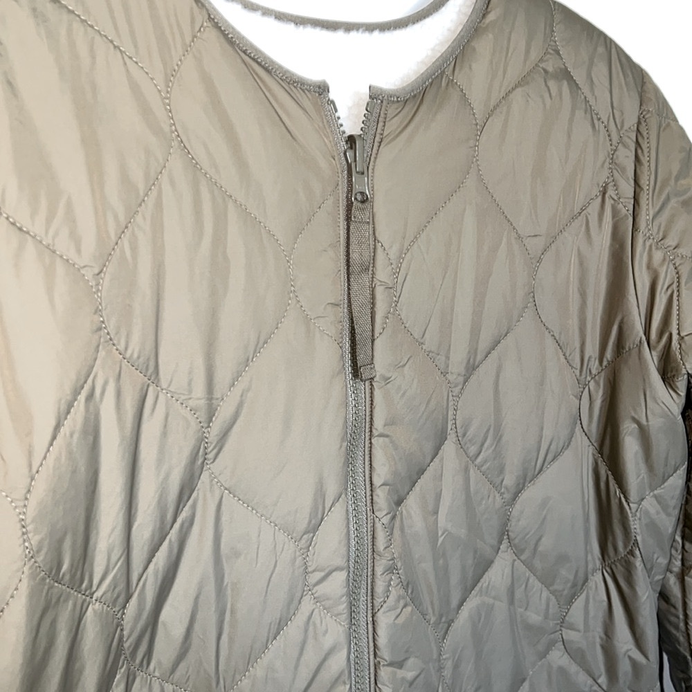 NWOT Rails Granger Jacket - Ivory Olive Mix - Reversible - Picture 4 of 10